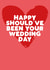 Happy should've been your wedding day - Simple heart card created by Filthy Sentiments
