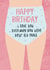 Funny Birthday Card - I Love You Even When You Wear Your Big Pants created by Jessica Harvey