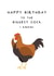 Cheeky Birthday Card - Cock - Pun - Happy Birthday To The Biggest Cock I Know! created by Fifi Designs