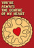 Cute Jammie Dodger Anniversary Card / Valentines Day Card - You're Always The Centre Of My Heart created by Designer By Lockdown