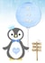 baby, birth, boy, newborn, congratulations, cute, animal, penguin, 2023 created by Little Letters with Love