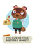 Animal crossing Gamer Birthday Card 13156 created by Big Kid