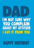 dad cheeky Birthday Card 10201 created by Cheeky Chops Cards