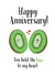 kiwi fruit Anniversary Card 11013 created by Meg Makes It