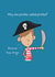 Child pirate Birthday Card 3374 created by Richard Darani