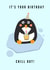 penguin chill out Birthday Card 17606 created by crystal chou