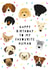 Cute Birthday Card from the Dog created by Heather Alstead Design LTD