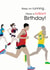 Marathon Race Birthday Card 19202 created by Jackie Ponwaye Design