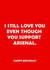 arsenal football Birthday Card 11196 created by Offside Cards