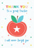 thank you thanks Thank You Card 12687 created by TillieMint