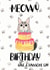Cat Birthday Card 38834 created by Willow and Tweet Designs