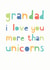 grandad unicorns Birthday Card 10638 created by Studio 9
