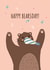 bear pun Birthday Card 16112 created by Fly high art