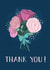 bouquet flowers Thank You Card 18748 created by Wandering Studio Co.