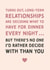 Funny Typography Valentines Day Card / Anniversary Card - Long Term Relationships - Deciding What To Have For Dinner created by Studio Mads