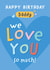 Cute Birthday Card - Daddy - Happy Birthday Daddy We Love You So Much created by Macie Dot Doodles