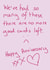 Cute Typography Anniversary Card - We've Had So Many Of These There Are No More Good Cards Left created by Random Shit Cards