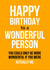wonderful person Birthday Card 14395 created by See-saw Cards
