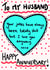 husband cute Anniversary Card 12616 created by Pretty/Insulting