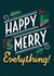 merry happy Christmas Card 23055 created by Victoria Black