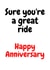 great ride Anniversary Card 2882 created by Stray Funk Design