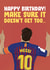 messi lionel Birthday Card 16871 created by James Steer