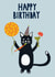 cat cocktail Birthday Card 17592 created by Isabel Canvas