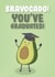 avocado pun Graduation Card 16873 created by James  Steer