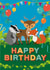animal woodland Birthday Card 10355 created by Yeti Design