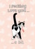 I fucking love you cat card created by Sweary Cats by Leaf Lane Studio