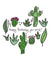 cactus prick Birthday Card 15876 created by OdditeeUK