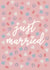 Just Married - Confetti typography card created by Wandering Studio Co.