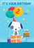 Children's Age 2 Cute Puppy Dog Birthday Card created by Dale Simpson