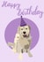 dog golden retriever Birthday Card 19811 created by Amber Jane