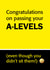 a-levels passing Exams Card 6844 created by Sam Williamson