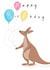 kangaroo Child Birthday Card 9982 created by Chloe Fae Designs