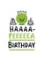 Cute Birthday Card - Pea - Pun - Haaaapeeeea Birthday created by Conor Rawson