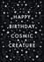 cosmic creature Birthday Card 18756 created by Wandering Studio Co.