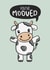 Cute Cow Pun New Home Card - You've Mooved created by Creaternet