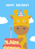 giraffe animal Birthday Card 17611 created by crystal chou