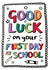 Good Luck On Your First Day At School Card created by Bow & Bell