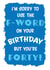 forty fortieth Birthday Card 19561 created by Jolly Ginger Cards