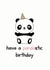 panda pun Birthday Card 20073 created by Frendly Uk