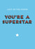 superstar you Thank You Card 9903 created by Jon Hall Design