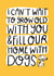 Cute Dog New Home Card - I Can't Wait To Grow Old With You - Fill Our Home With Dogs created by katie illustrated