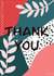 thank you simple Thank You Card 1658 created by Silvina De Vita