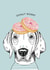 donut dog Good Luck Card 8333 created by Dotty Dog Art
