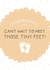Can't Wait to meet those tiny feet! created by Two For Joy Illustration