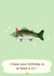 animal crossing sea bass Birthday Card 11704 created by Rishi