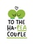 Ha-pea couple getting married/engaged created by Conor Rawson